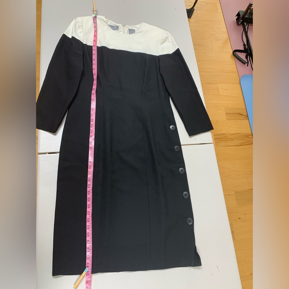Liz Claiborne Size 14 Women’s Dress Black/IvoryNeeds drycleaning Good Condition - Picture 6 of 8